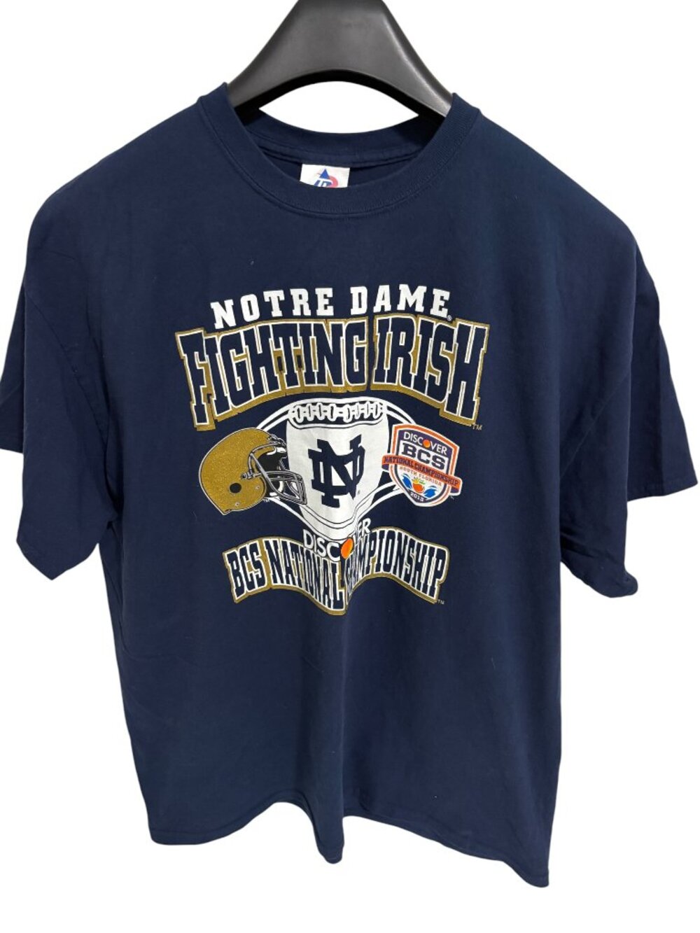 Notre Dame Football 2013 National Championship Shirt Size 2XL Blue NWOT